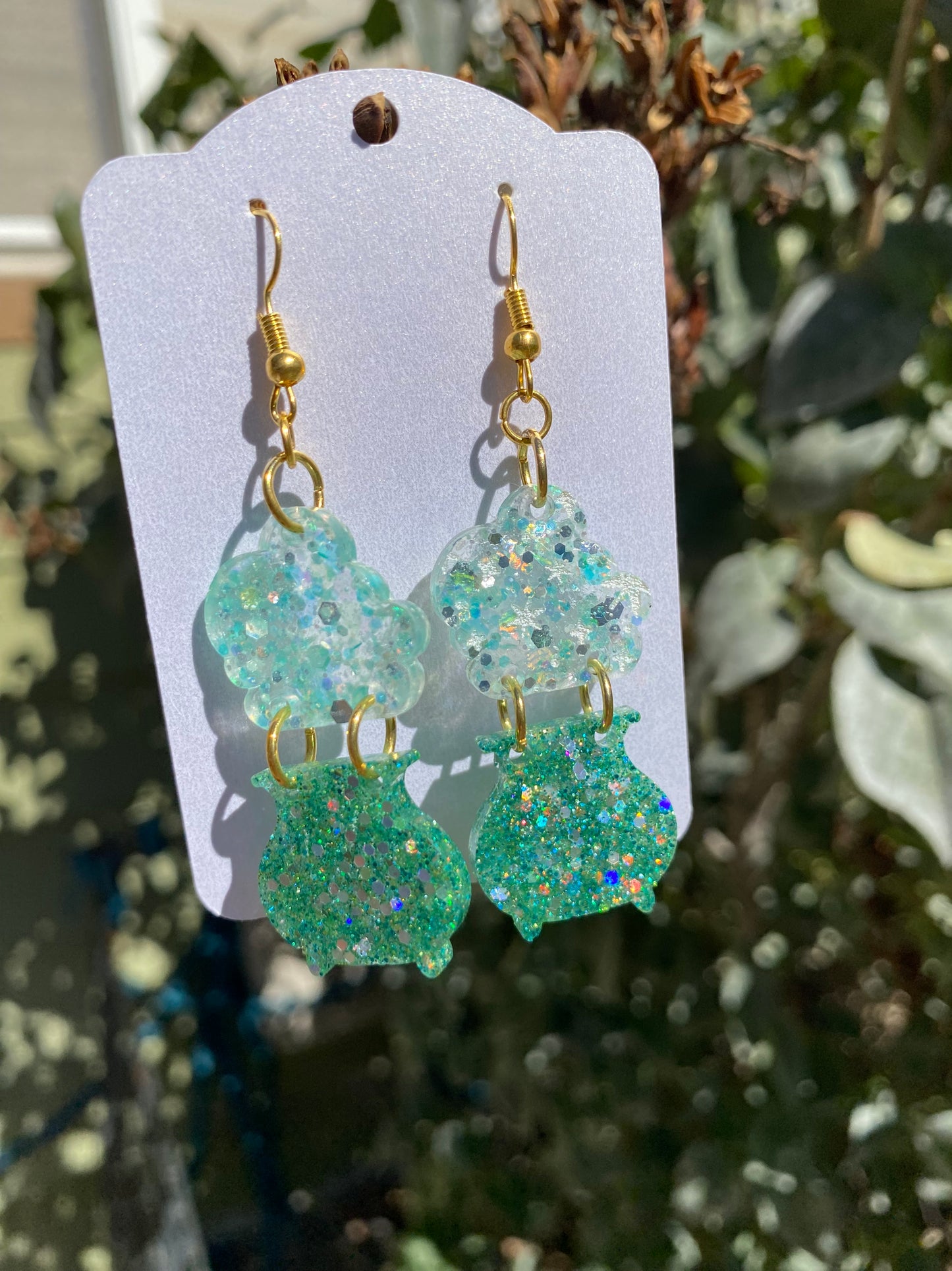 Witch's Cauldron Handmade Drop Earrings