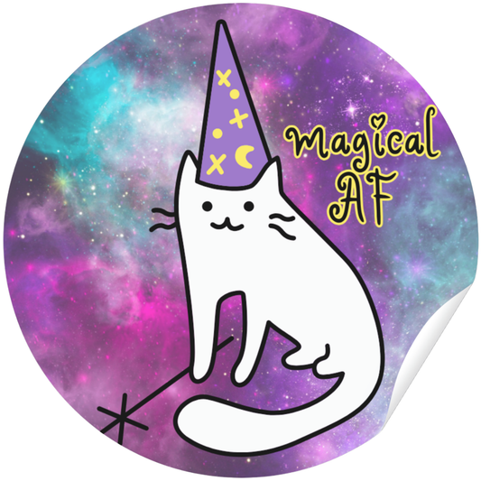 Sticker - Cat Wizard, Magical AF