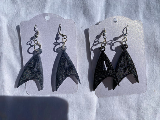 Star Trek-Themed Drop Earrings