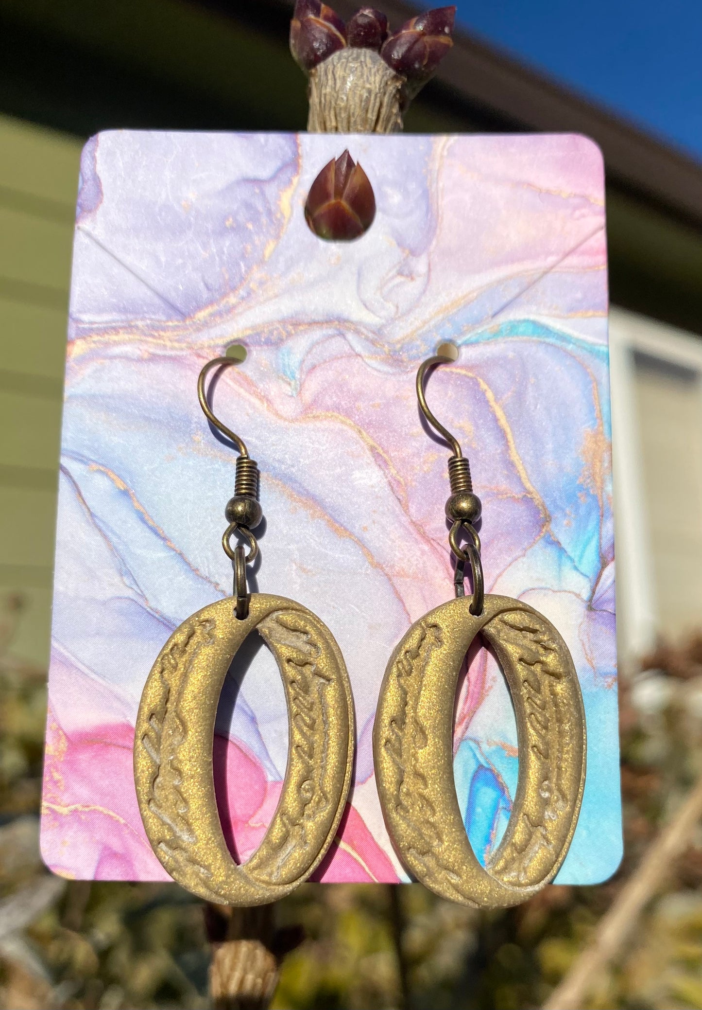 Precious Singluar Ring Earrings